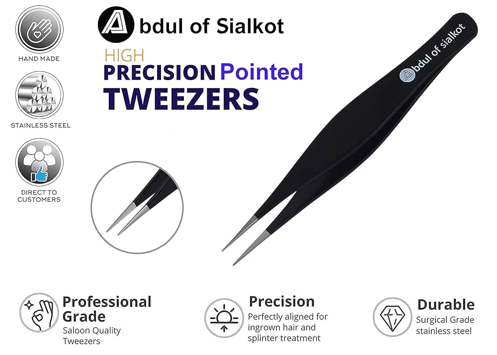 Amazon.co.jp: Abdul of Sialkot 眉用ピンセット - 傾斜チップ